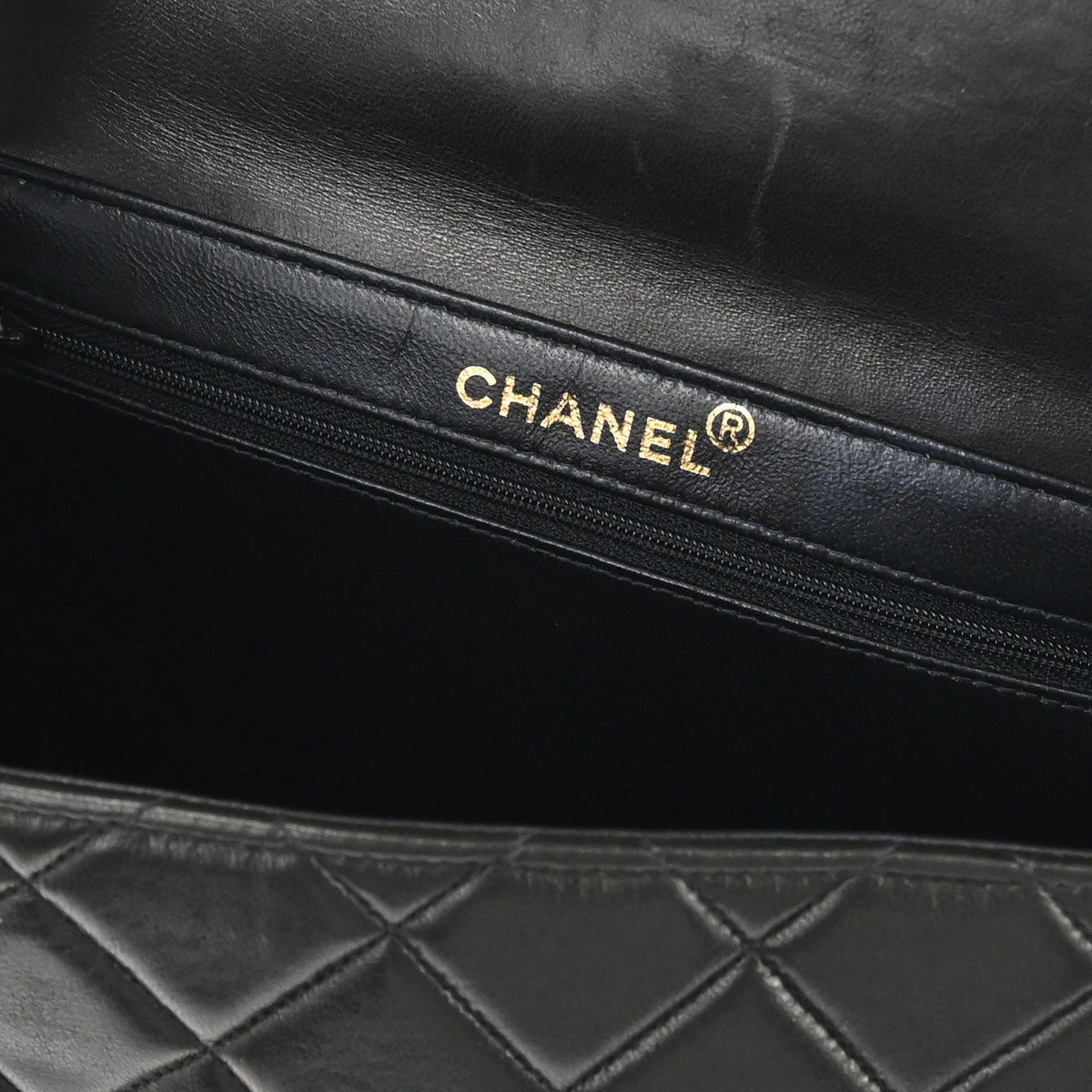 Chanel Black Lambskin Double Sided Handbag