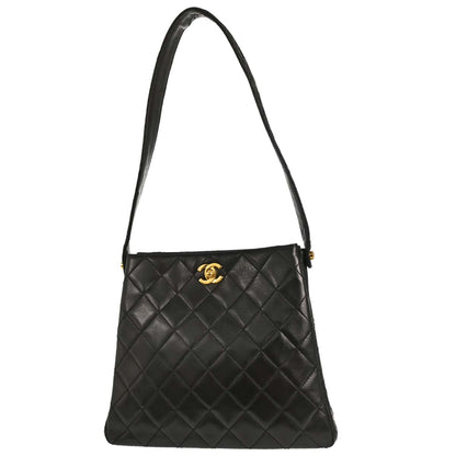 Chanel Black Lambskin Double Sided Handbag