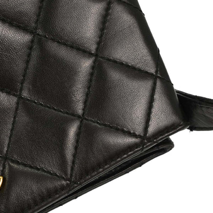 Chanel Black Lambskin Double Sided Handbag