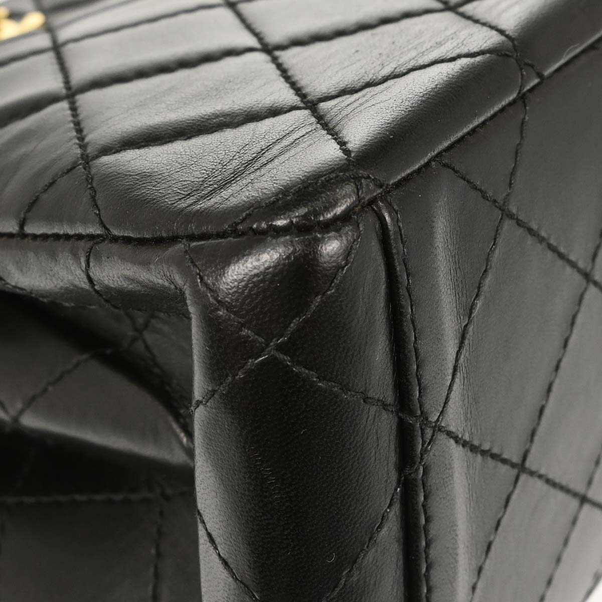 Chanel Black Lambskin Double Sided Handbag