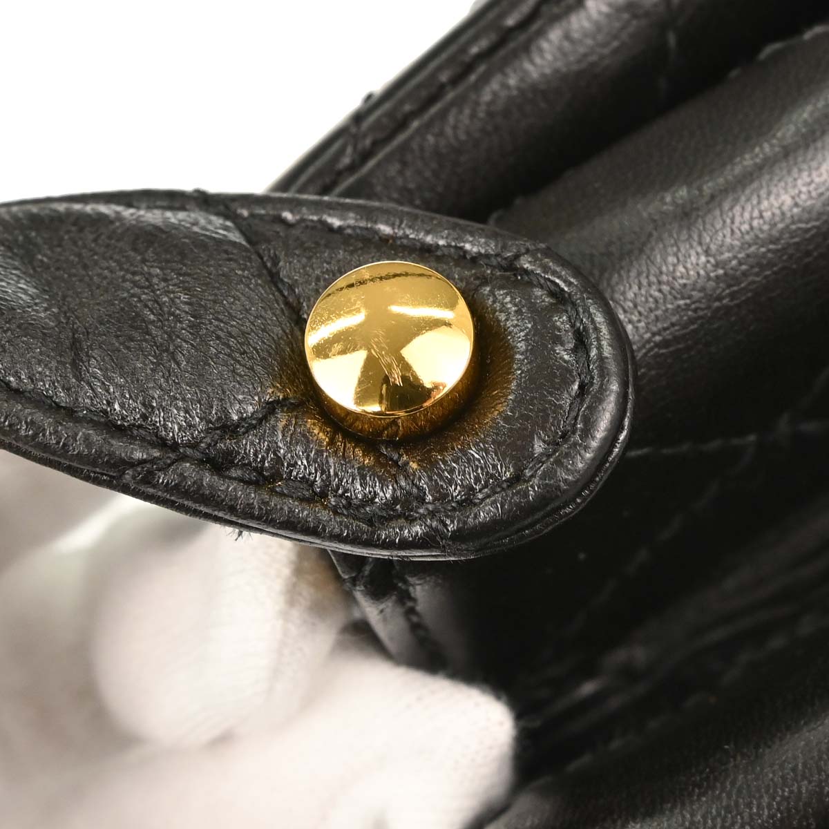 Chanel Black Lambskin Double Sided Handbag