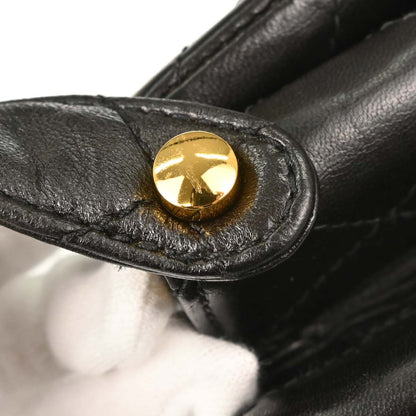 Chanel Black Lambskin Double Sided Handbag