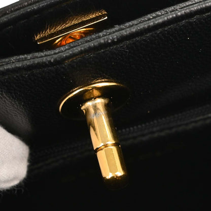 Chanel Black Lambskin Double Sided Handbag