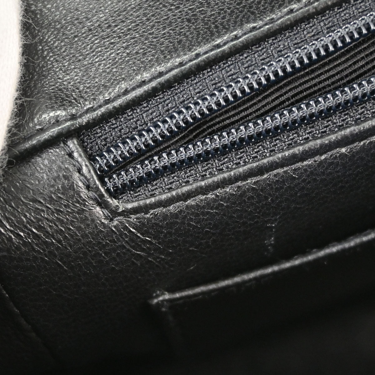 Chanel Black Lambskin Straight Flap Handbag
