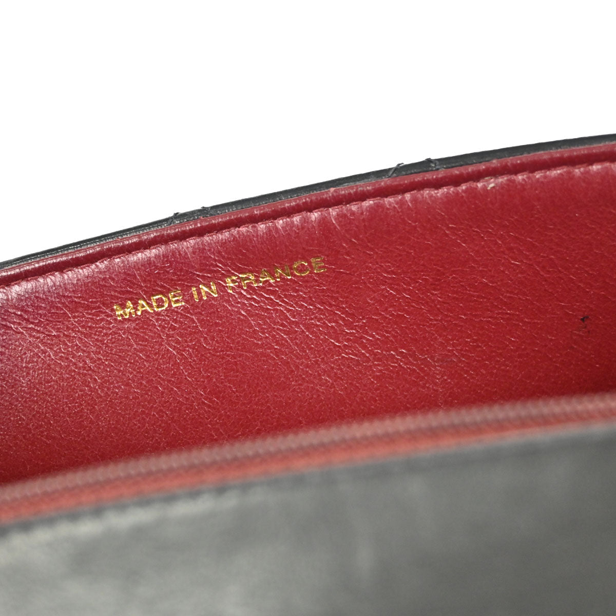 Chanel Black Lambskin Straight Flap Handbag