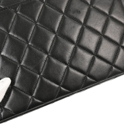 Chanel Black Lambskin Single Flap Shoulder Bag