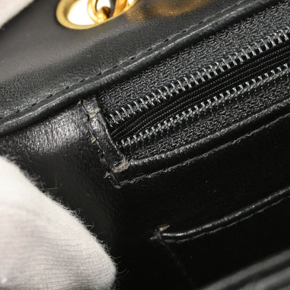 Chanel Black Lambskin Single Flap Shoulder Bag