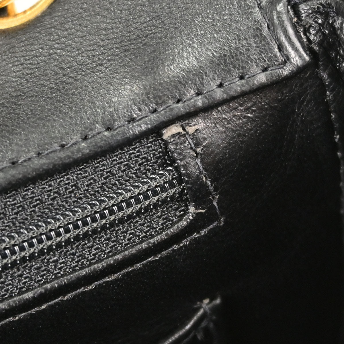 Chanel Black Lambskin Single Flap Shoulder Bag