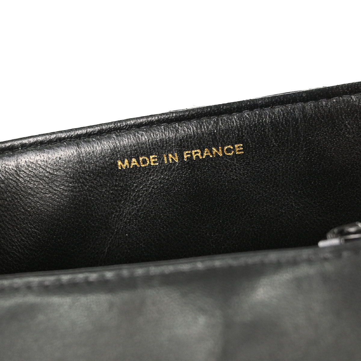 Chanel Black Lambskin Single Flap Shoulder Bag