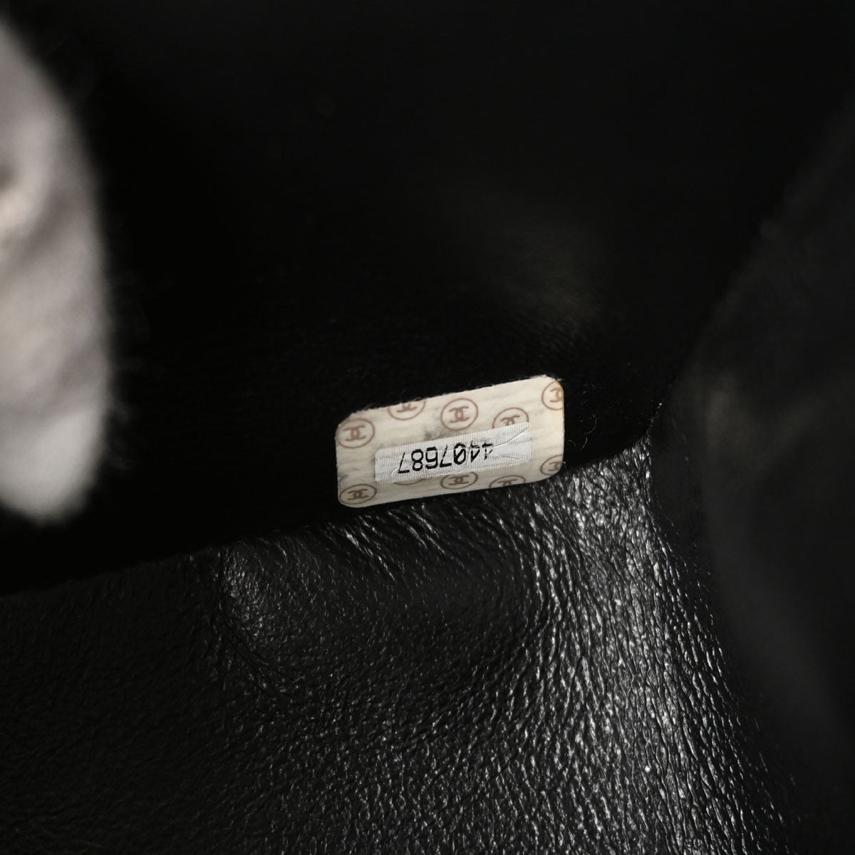 Chanel Black Lambskin Single Flap Shoulder Bag