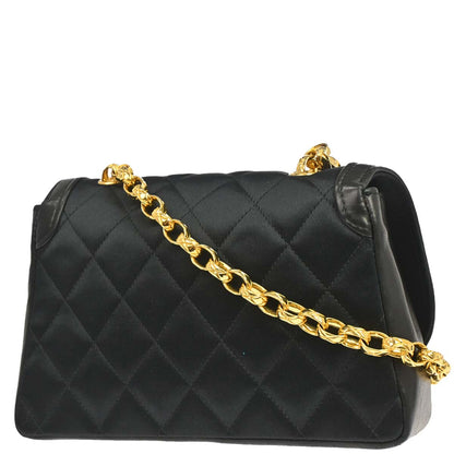 Chanel Black Satin Bijou Chain Shoulder Bag