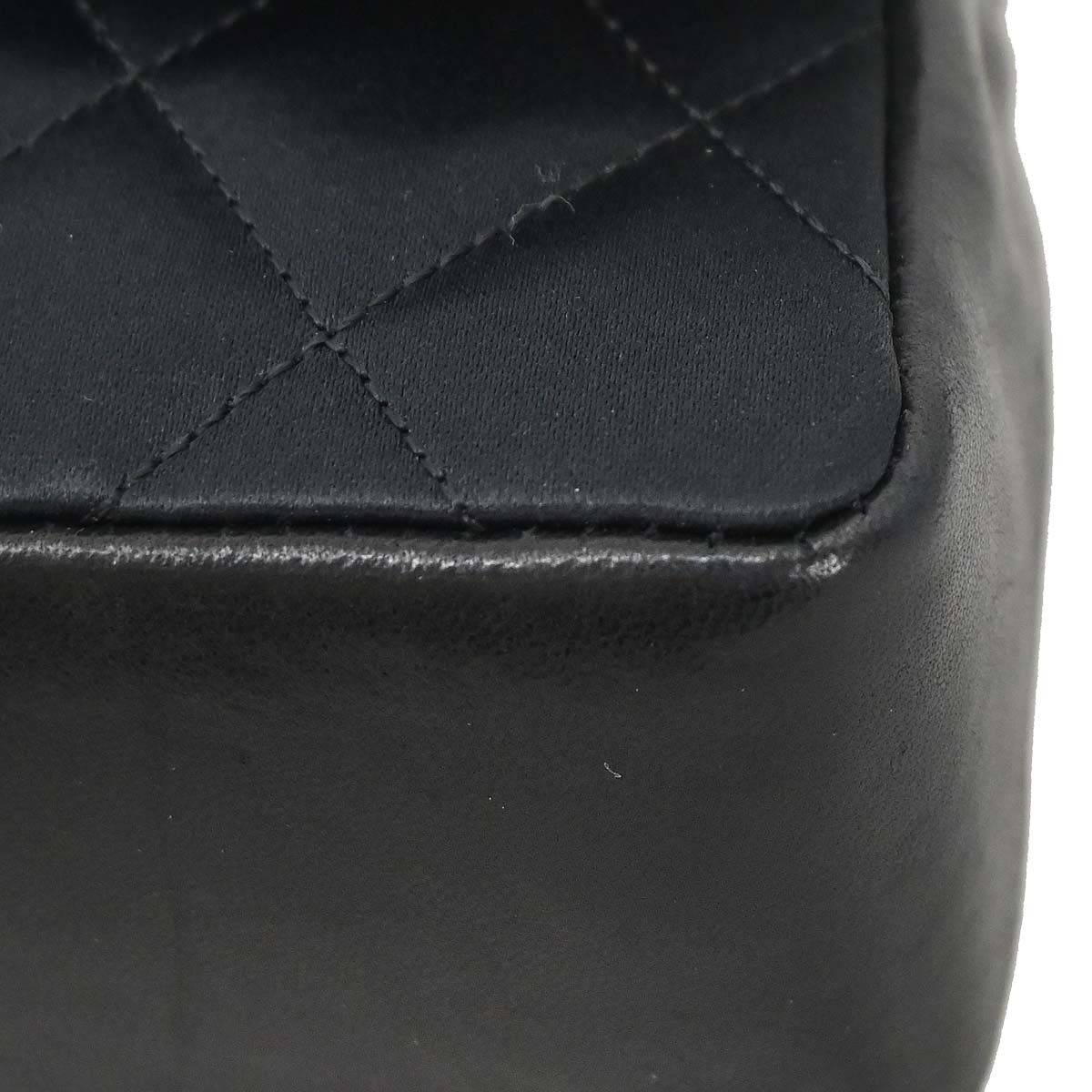 Chanel Black Satin Bijou Chain Shoulder Bag
