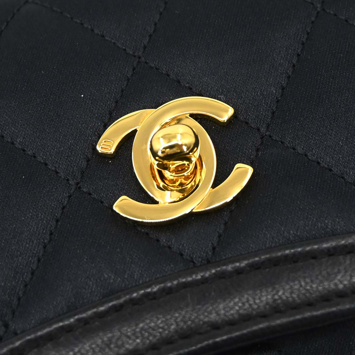 Chanel Black Satin Bijou Chain Shoulder Bag