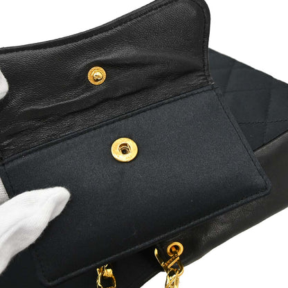 Chanel Black Satin Bijou Chain Shoulder Bag