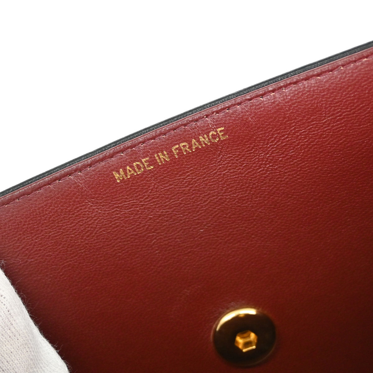 Chanel Black Lambskin Straight Flap Shoulder Bag