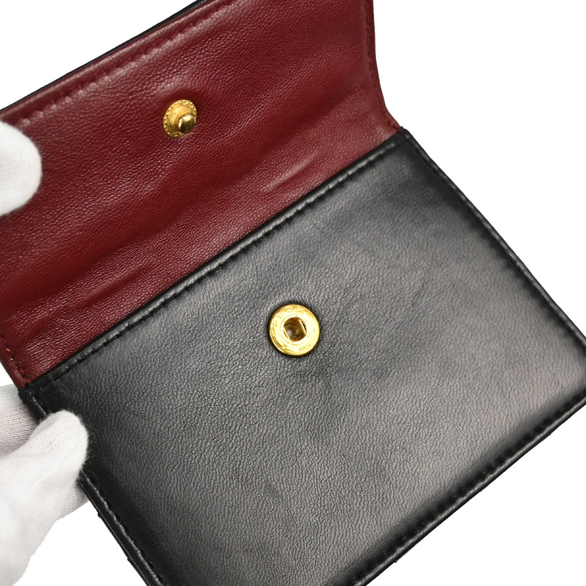 Chanel Black Lambskin Straight Flap Shoulder Bag