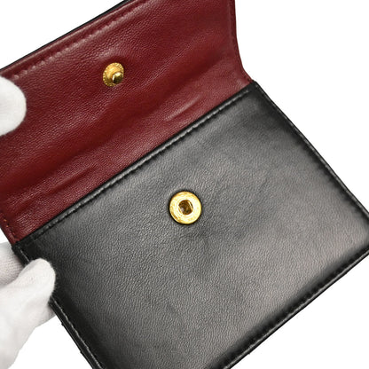 Chanel Black Lambskin Straight Flap Shoulder Bag