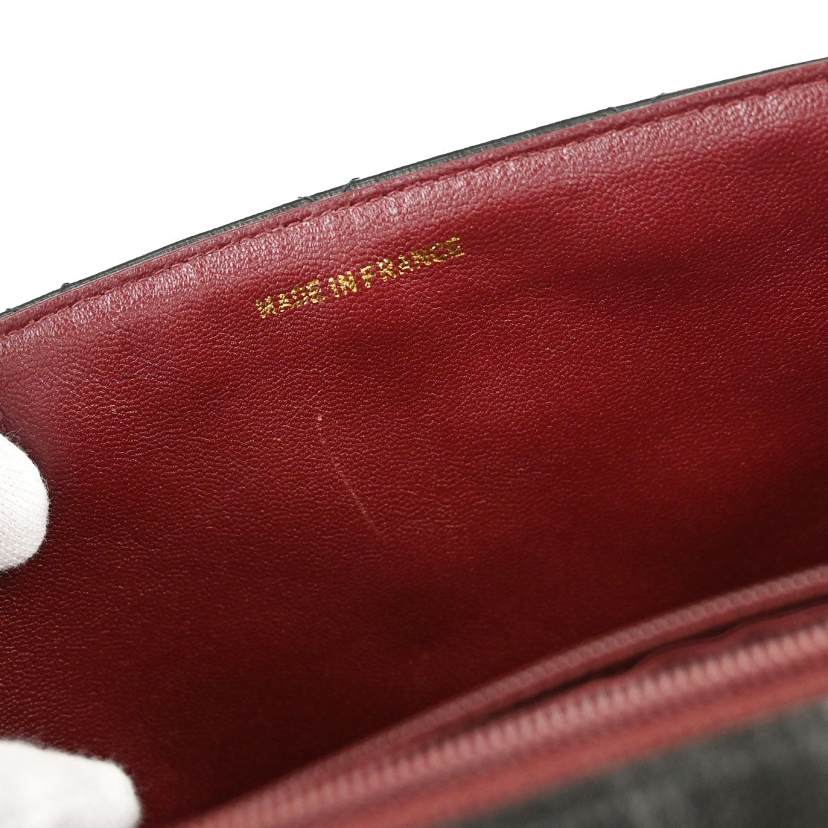 Chanel Black Lambskin Single Flap Shoulder Bag