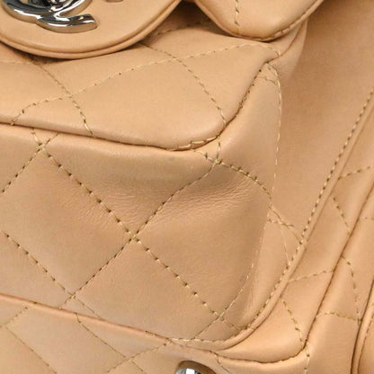 Chanel 2005-2006 Beige Calfskin Cambon Ligne Reporter Bag Handbag