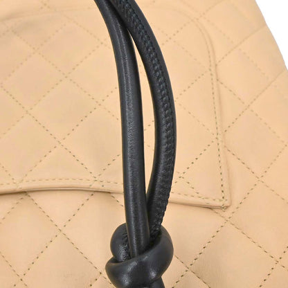 Chanel Beige Calfskin Cambon Ligne Tote Handbag