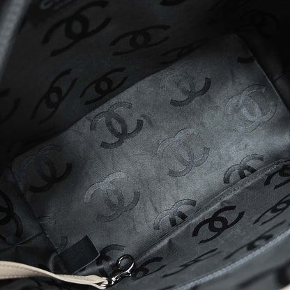 Chanel Beige Calfskin Cambon Ligne Tote Handbag