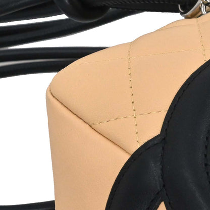 Chanel Beige Calfskin Cambon Ligne Bowling Bag 27