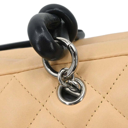 Chanel Beige Calfskin Cambon Ligne Bowling Bag 27