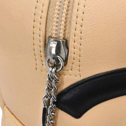 Chanel Beige Calfskin Cambon Ligne Bowling Bag 27