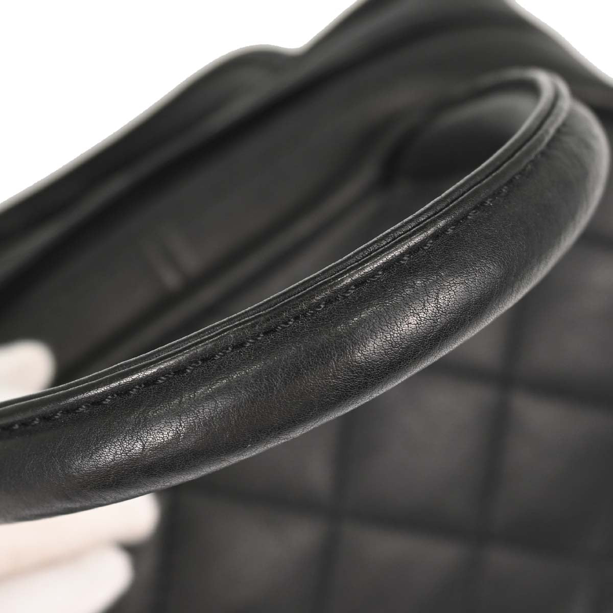Chanel 2005-2006 Black Calfskin Bowling Bag 27
