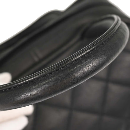 Chanel 2005-2006 Black Calfskin Bowling Bag 27