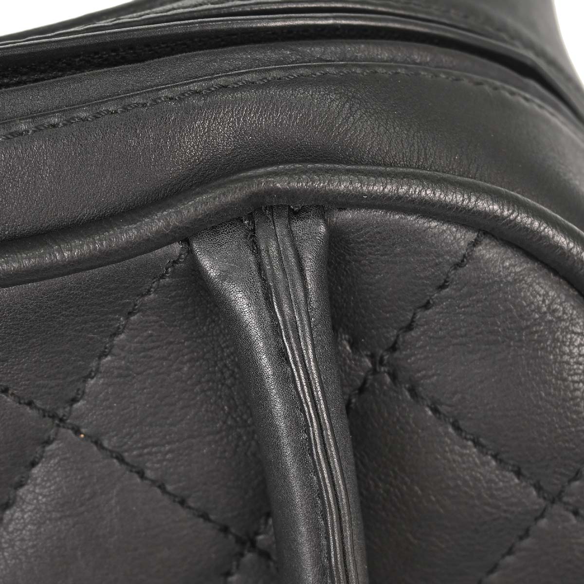 Chanel 2005-2006 Black Calfskin Bowling Bag 27