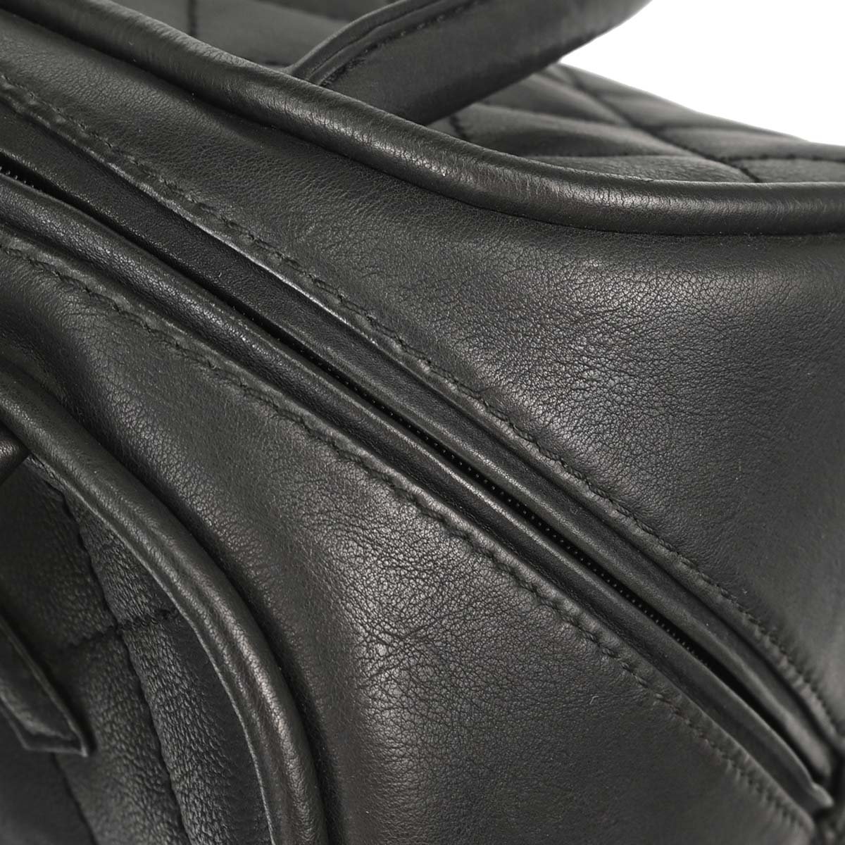 Chanel 2005-2006 Black Calfskin Bowling Bag 27