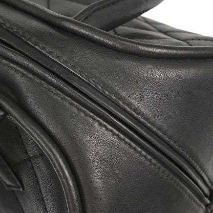 Chanel 2005-2006 Black Calfskin Bowling Bag 27