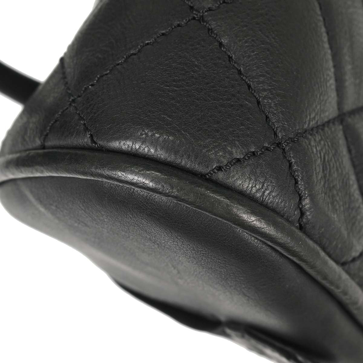 Chanel 2005-2006 Black Calfskin Bowling Bag 27