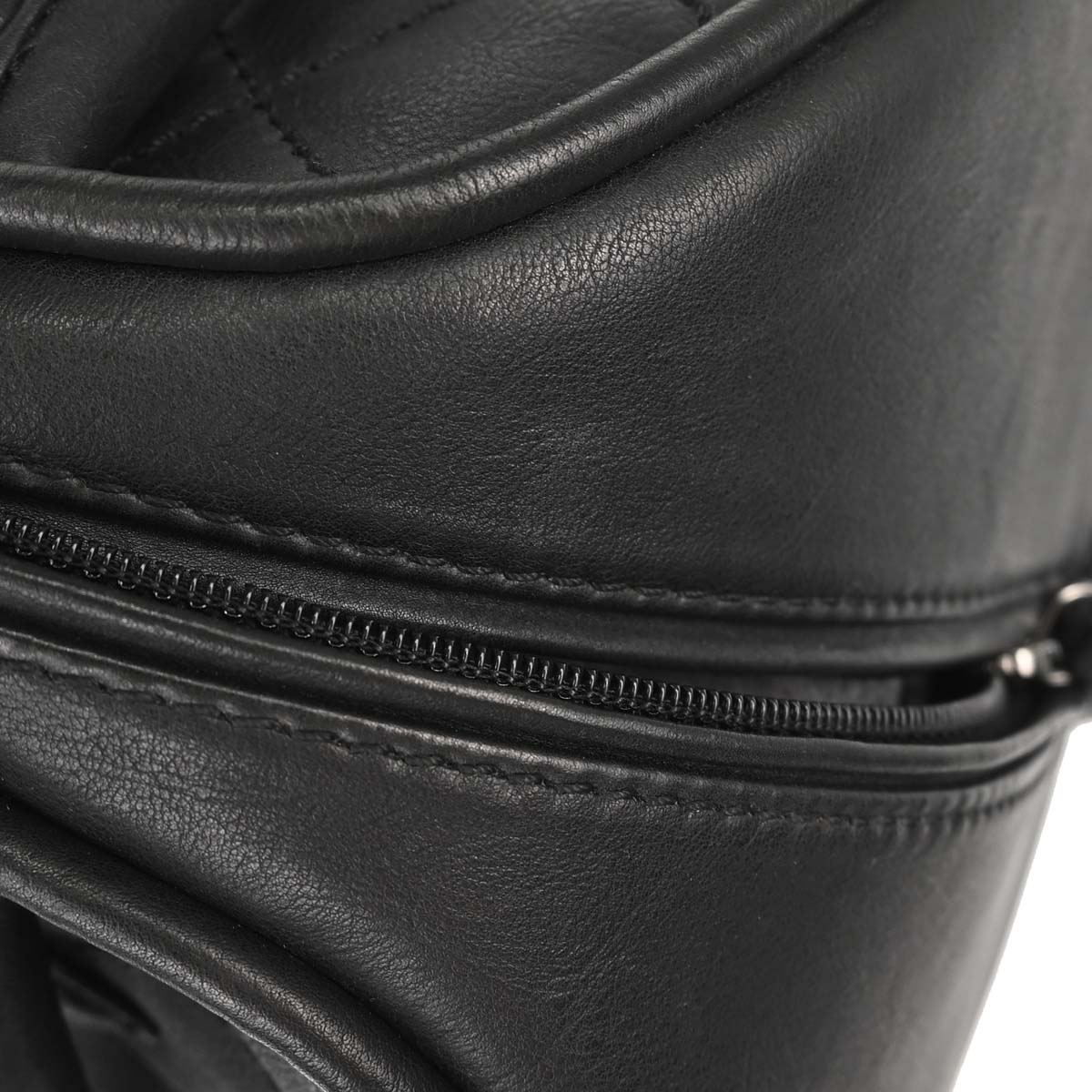 Chanel 2005-2006 Black Calfskin Bowling Bag 27