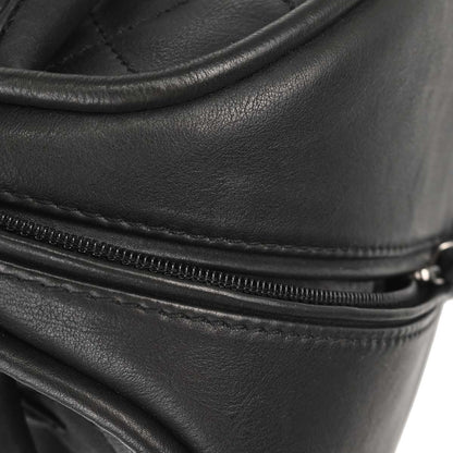 Chanel 2005-2006 Black Calfskin Bowling Bag 27