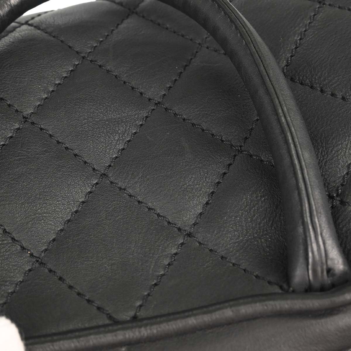 Chanel 2005-2006 Black Calfskin Bowling Bag 27