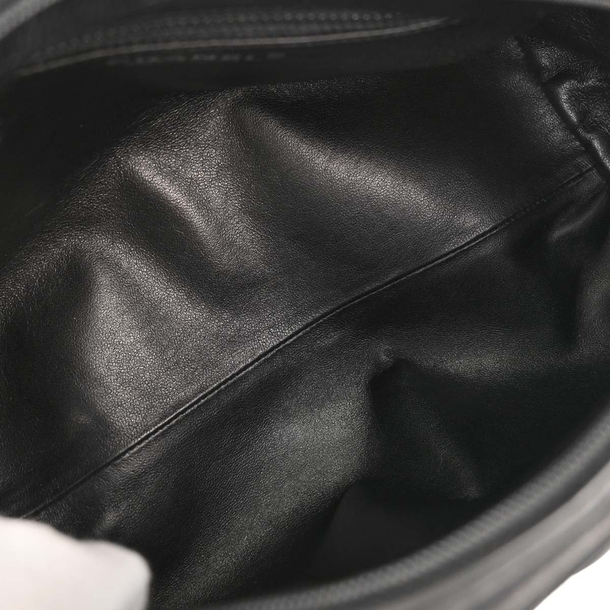 Chanel 2005-2006 Black Calfskin Bowling Bag 27