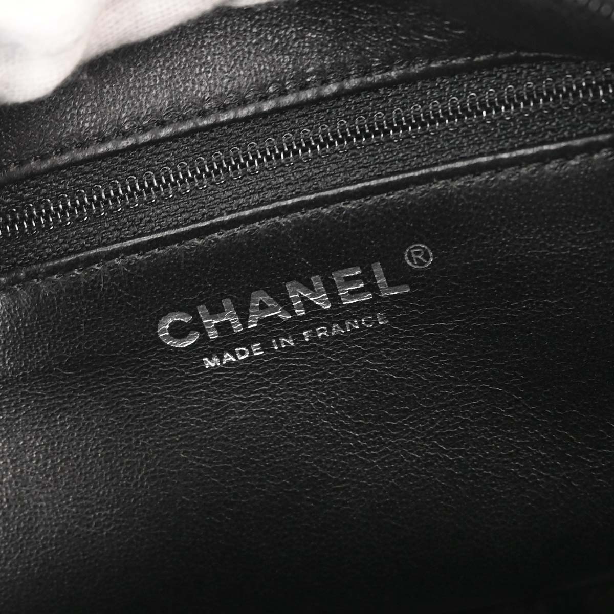 Chanel 2005-2006 Black Calfskin Bowling Bag 27