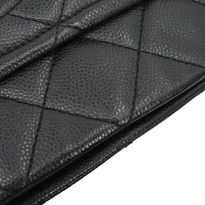 Chanel 2012-2013 Black Caviar Skin Timeless CC Chain Tote Bag