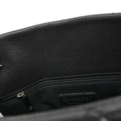 Chanel 2012-2013 Black Caviar Skin Timeless CC Chain Tote Bag