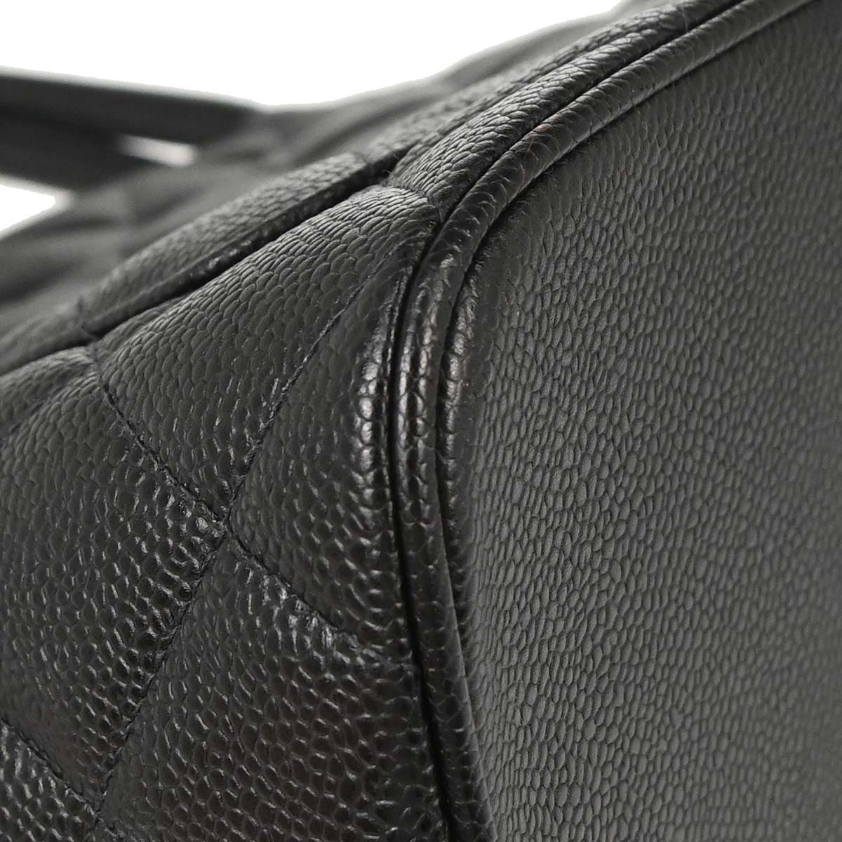 Chanel Black Caviar Medallion Tote Handbag