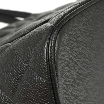 Chanel Black Caviar Medallion Tote Handbag