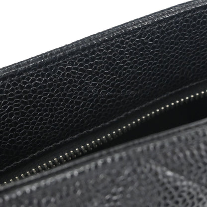 Chanel Black Caviar Skin Medallion Tote Handbag