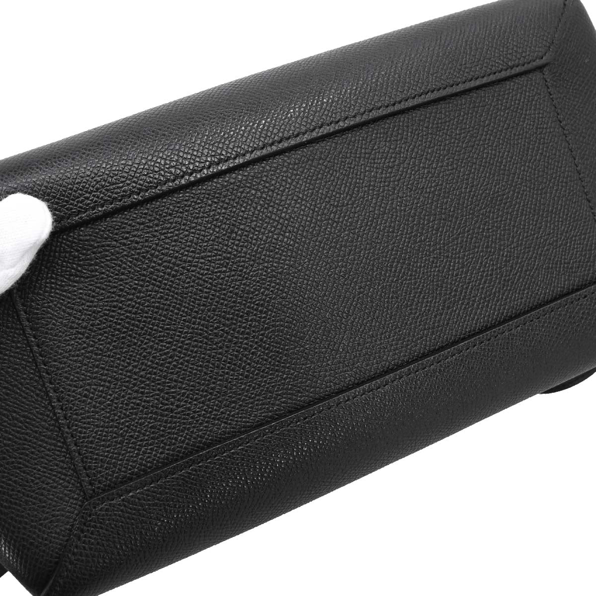 Celine Black Leather Belt Bag Micro 2way Shoulder Handbag