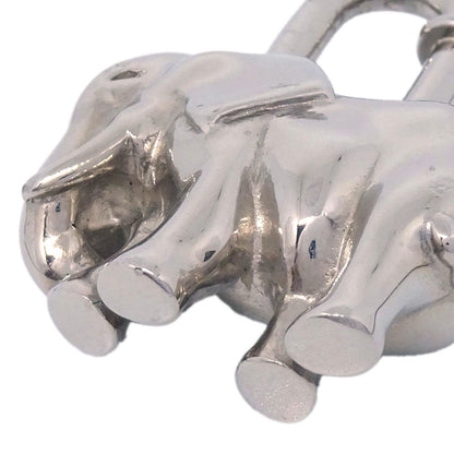 Hermes 1988 Elephant Cadena Silver Small Good