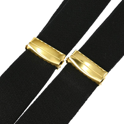 Chanel Black Suspenders 21 Small Good