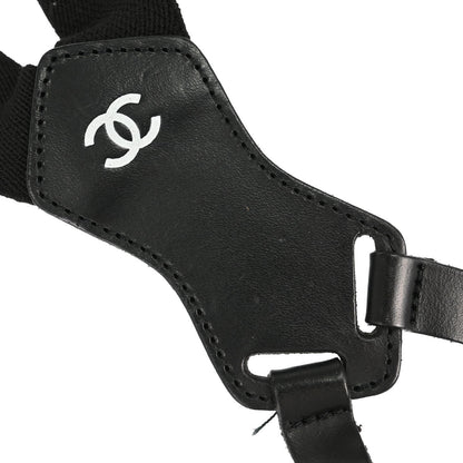 Chanel Black Suspenders 21 Small Good