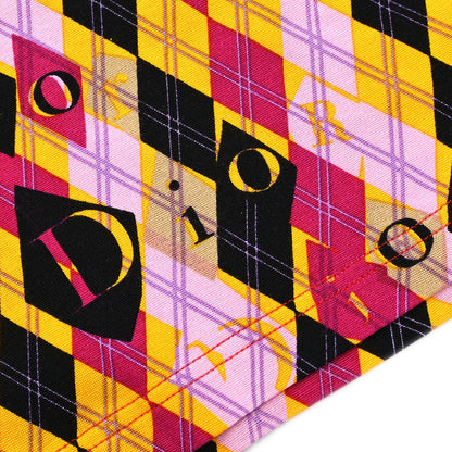 Christian Dior Argyle Tank Top Yellow Pink #38