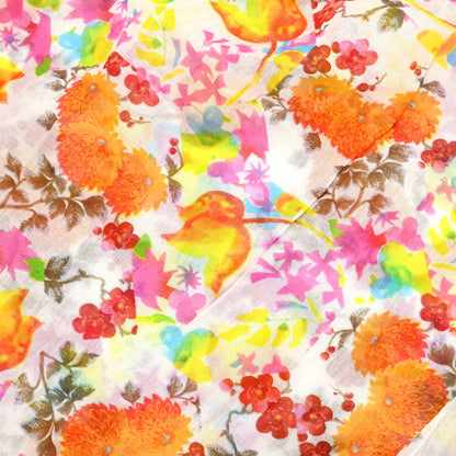 Christian Dior Sleeveless Top Sheer Floral Print White #36